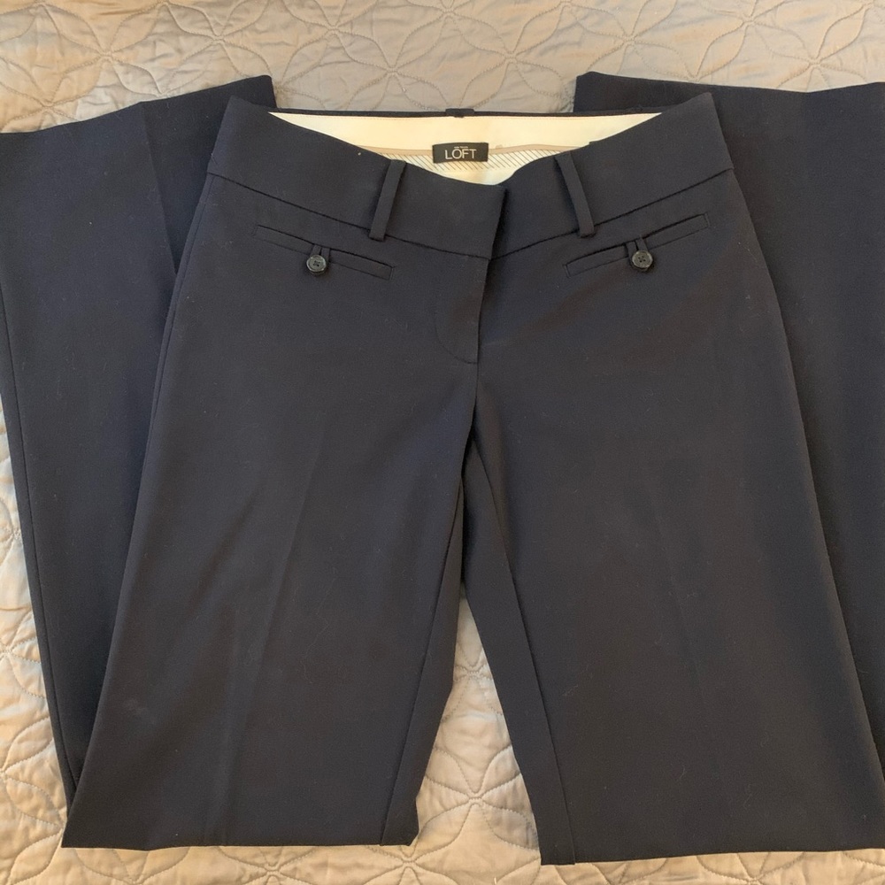 Loft Navy Marisa Trousers